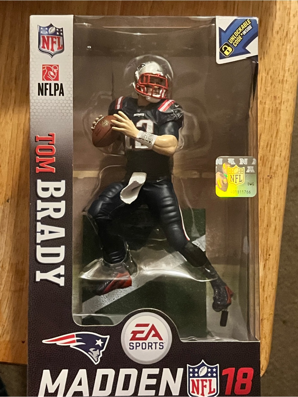 Tom Brady Madden NFL 18 EA Sports Figure - Black/Red/White